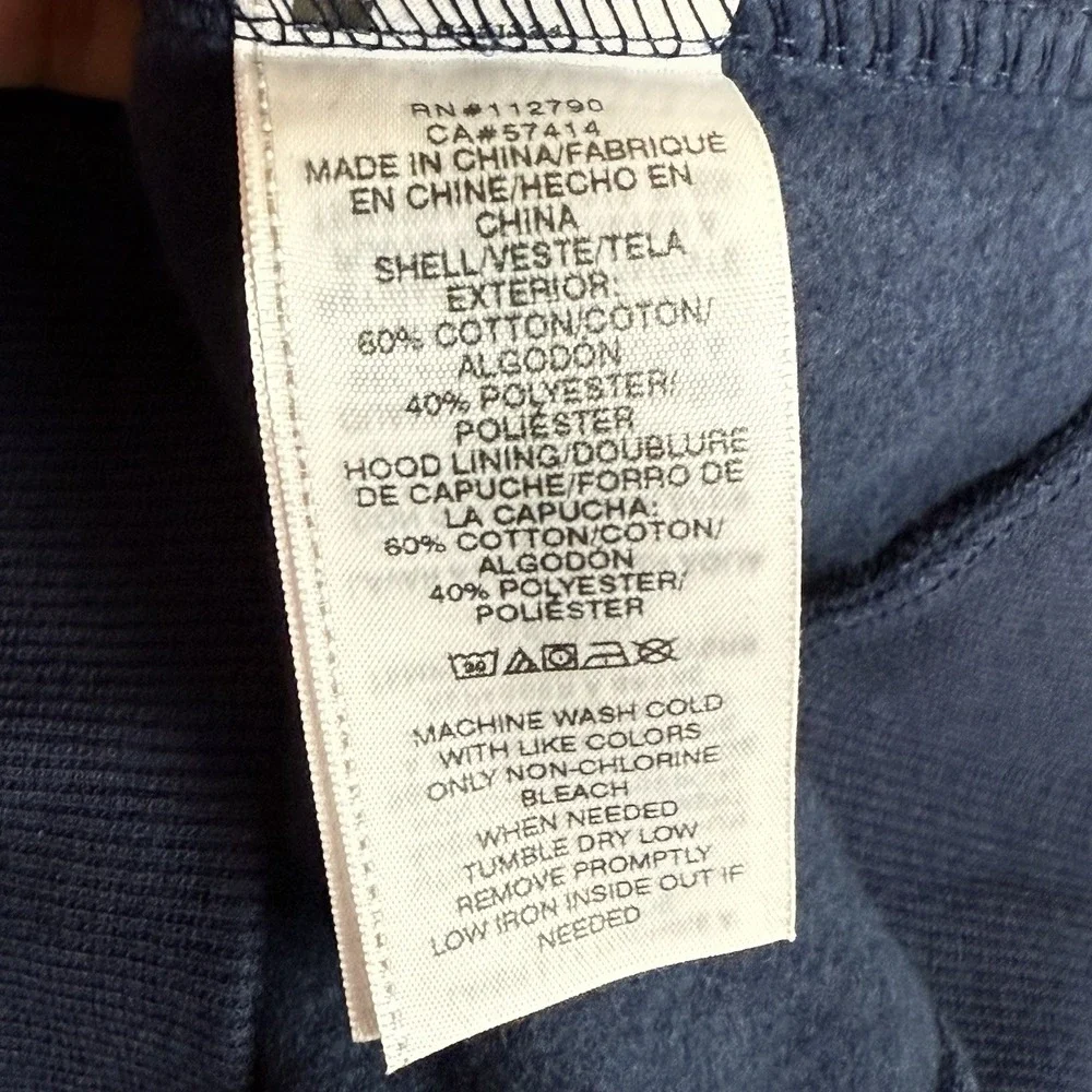 True Religion City Buddha Full Zip Hoodie Jacket Mens Large Blue New 44.5